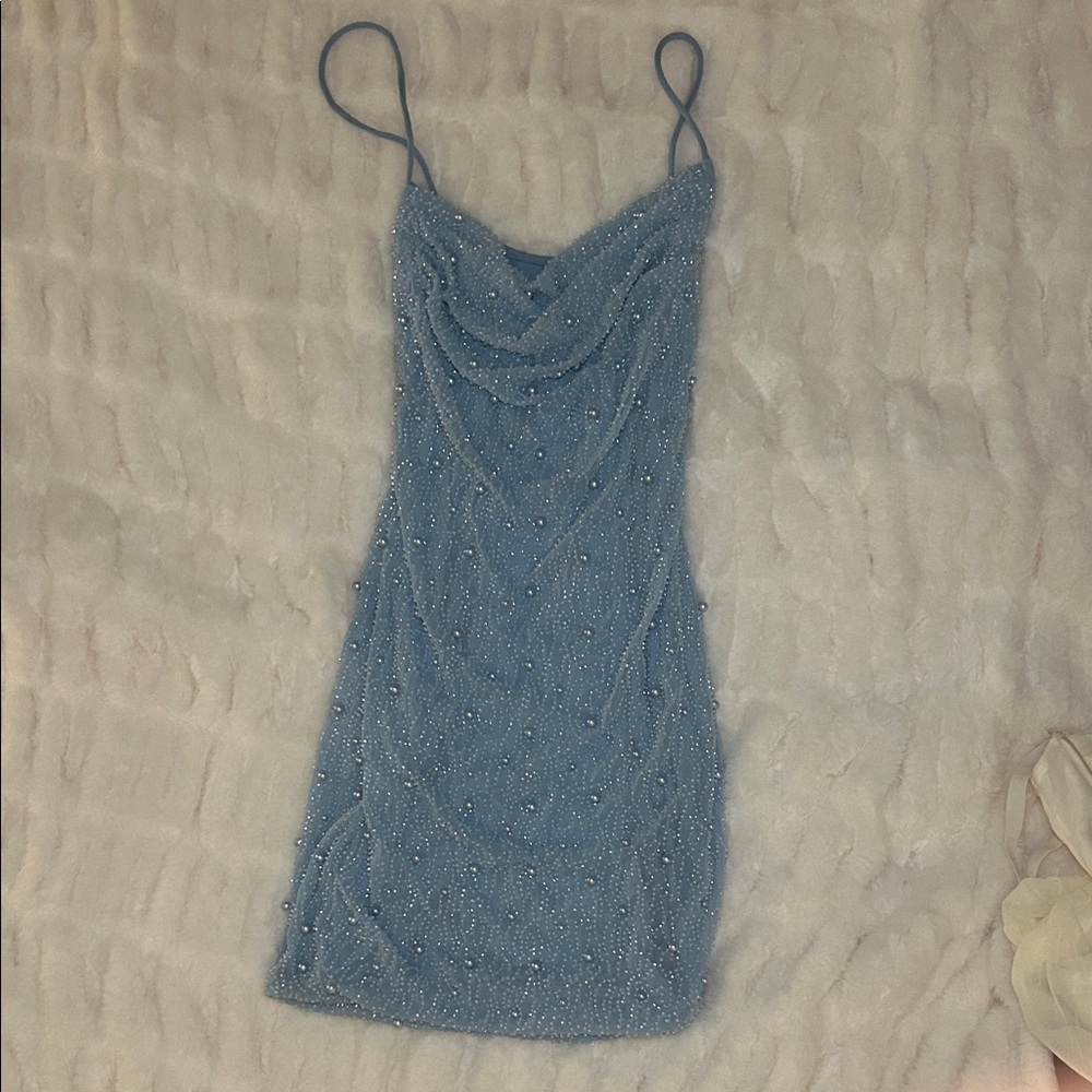 Blue Beaded Dress (wore once for ‘something blue’ for Bach vacation)